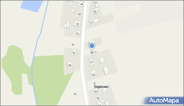 Psary, Powstańców, 55, mapa Psary