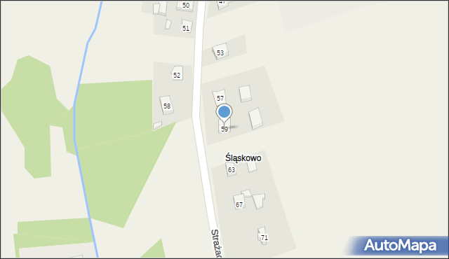 Psary, Powstańców, 59, mapa Psary