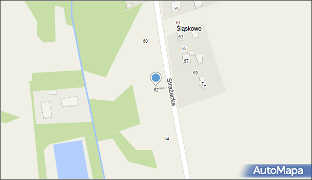 Psary, Powstańców, 62, mapa Psary