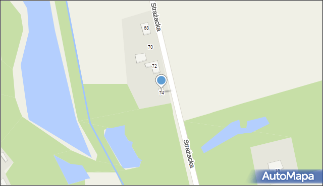 Psary, Powstańców, 74, mapa Psary