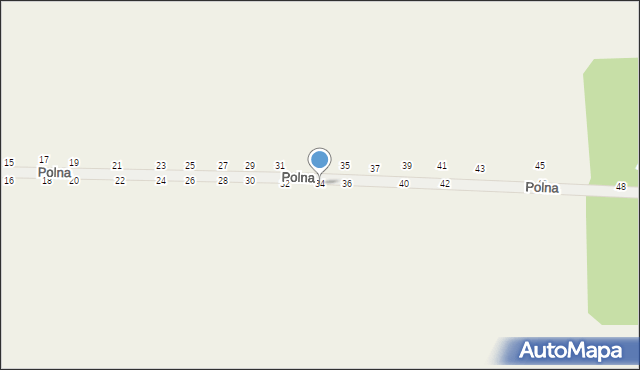 Psucin, Polna, 34, mapa Psucin