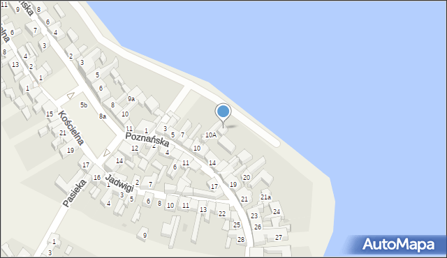 Pszczew, Poznańska, 12a, mapa Pszczew