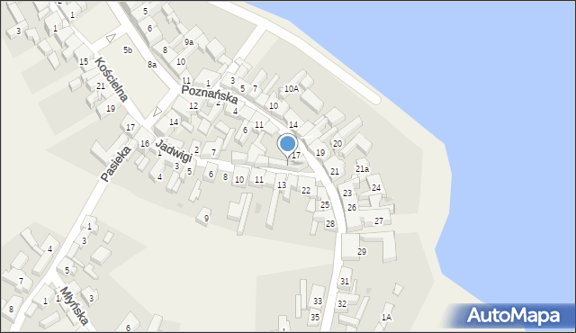 Pszczew, Poznańska, 18, mapa Pszczew