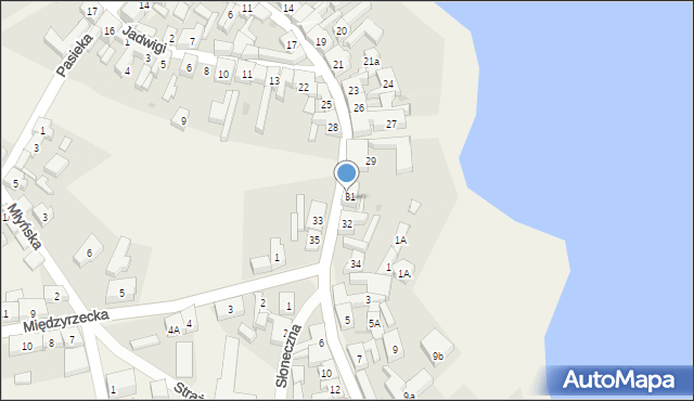 Pszczew, Poznańska, 31b, mapa Pszczew