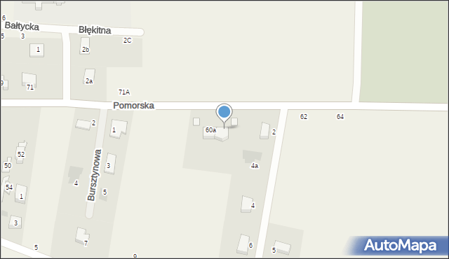 Pszczółki, Pomorska, 60b, mapa Pszczółki