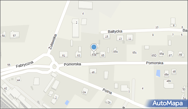 Pszczółki, Pomorska, 63a, mapa Pszczółki