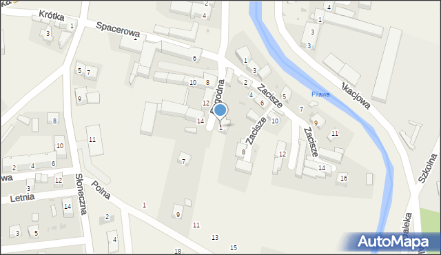 Pszenno, Pogodna, 1, mapa Pszenno