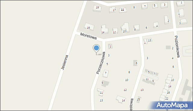 Pszenno, Porzeczkowa, 2, mapa Pszenno