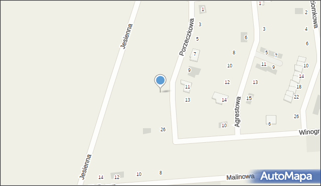 Pszenno, Porzeczkowa, 20, mapa Pszenno