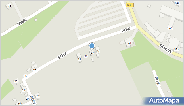 Pszów, POW, 42, mapa Pszów