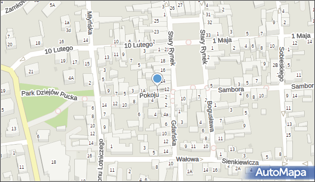 Puck, Pokoju, 1, mapa Puck