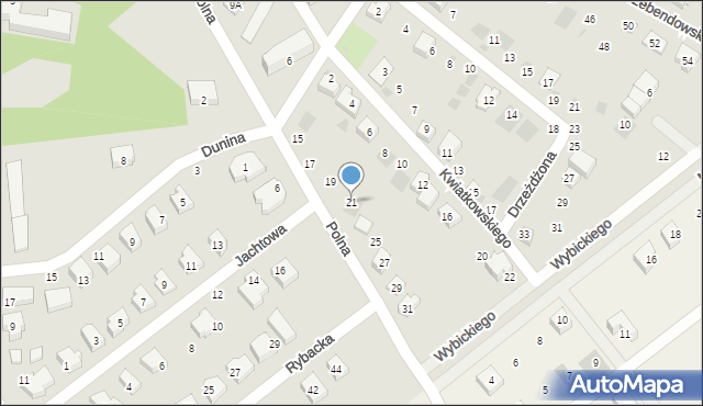 Puck, Polna, 21, mapa Puck