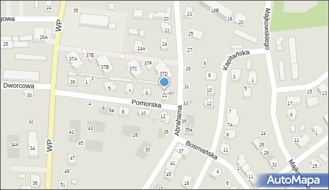 Puck, Pomorska, 11, mapa Puck