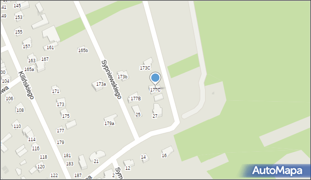 Puławy, Powstańców Listopadowych, 70, mapa Puław