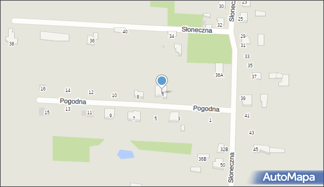 Pułtusk, Pogodna, 6, mapa Pułtusk