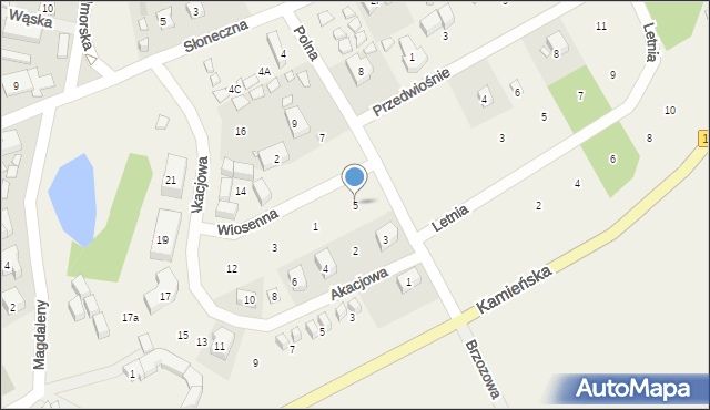 Pustkowo, Polna, 5, mapa Pustkowo