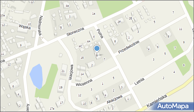 Pustkowo, Polna, 9, mapa Pustkowo