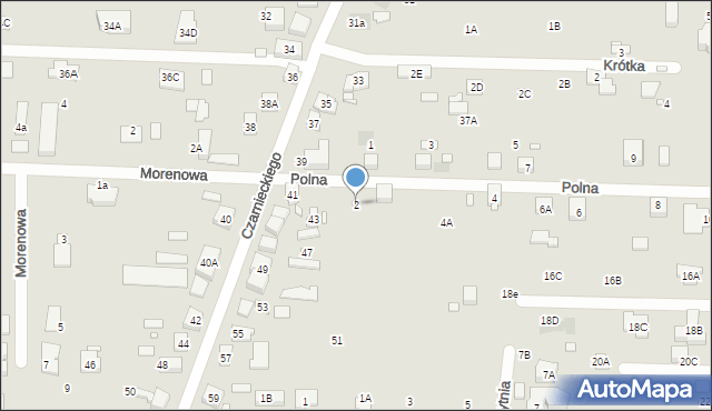 Puszczykowo, Polna, 2, mapa Puszczykowo