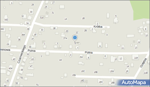 Puszczykowo, Polna, 5, mapa Puszczykowo