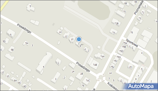 Puszczykowo, Posadzego Ignacego, ks., 8, mapa Puszczykowo