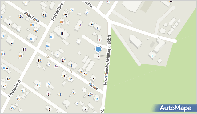 Puszczykowo, Powstańców Wielkopolskich, 5, mapa Puszczykowo