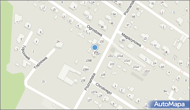 Puszczykowo, Poznańska, 106, mapa Puszczykowo