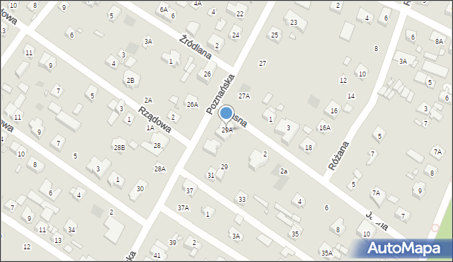 Puszczykowo, Poznańska, 29A, mapa Puszczykowo