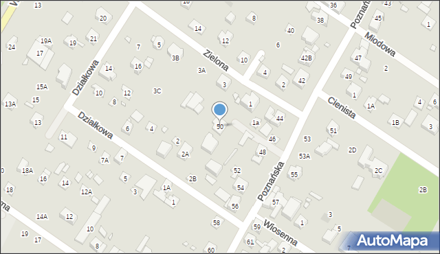 Puszczykowo, Poznańska, 50, mapa Puszczykowo