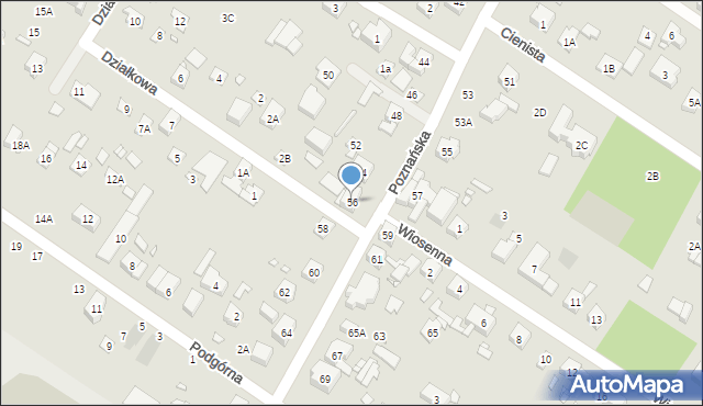 Puszczykowo, Poznańska, 56, mapa Puszczykowo