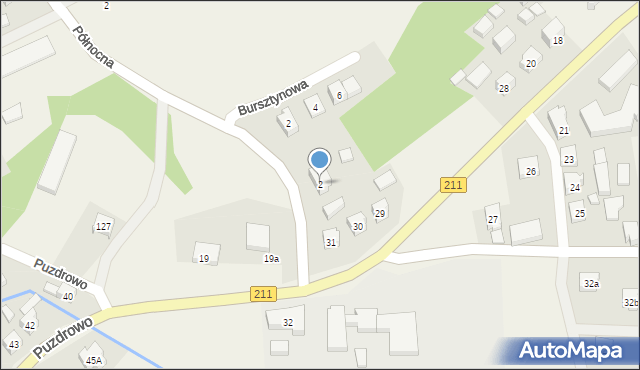 Puzdrowo, Północna, 2, mapa Puzdrowo