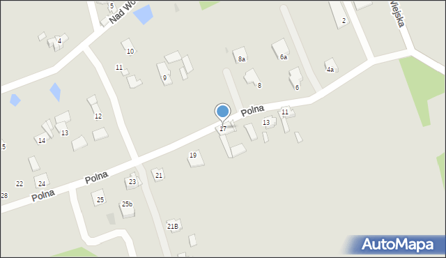Pyskowice, Polna, 17, mapa Pyskowice