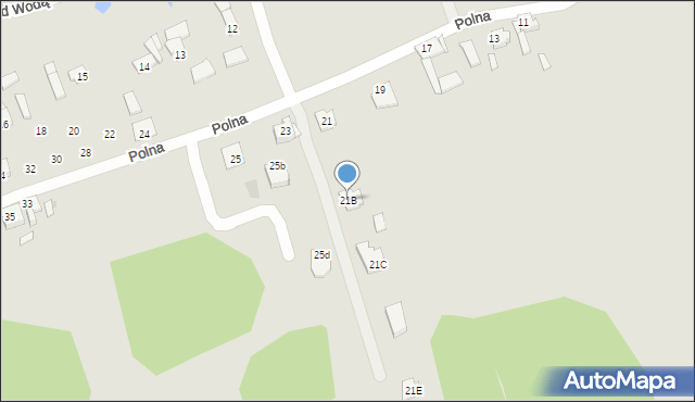 Pyskowice, Polna, 21B, mapa Pyskowice