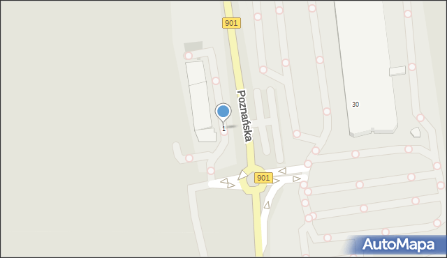 Pyskowice, Poznańska, 1, mapa Pyskowice