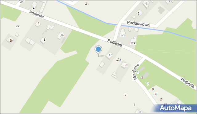 Pysznica, Podlesie, 41, mapa Pysznica