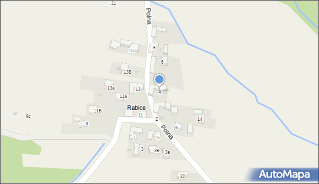 Pyzówka, Polna, 4, mapa Pyzówka