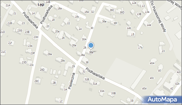 Rabka-Zdrój, Podhalańska, 38a, mapa Rabka-Zdrój