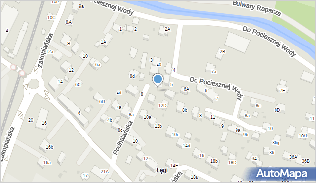 Rabka-Zdrój, Podhalańska, 8b, mapa Rabka-Zdrój