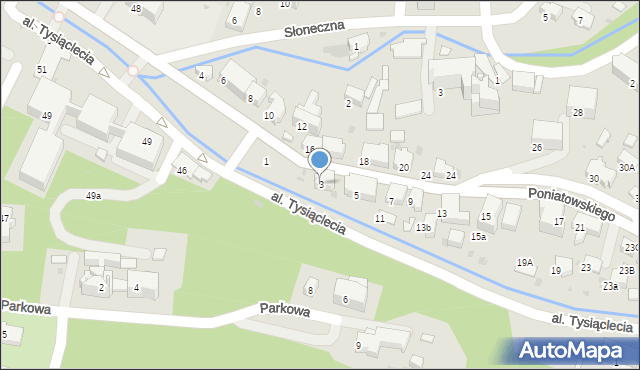 Rabka-Zdrój, Poniatowskiego, 3, mapa Rabka-Zdrój