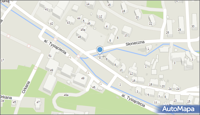 Rabka-Zdrój, Poniatowskiego, 4, mapa Rabka-Zdrój