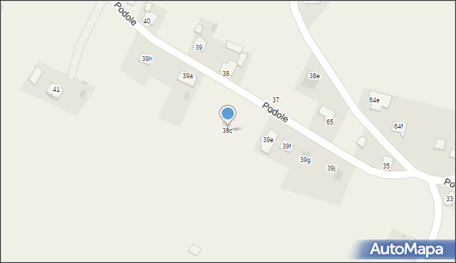 Raciążek, Podgórna, 39c, mapa Raciążek