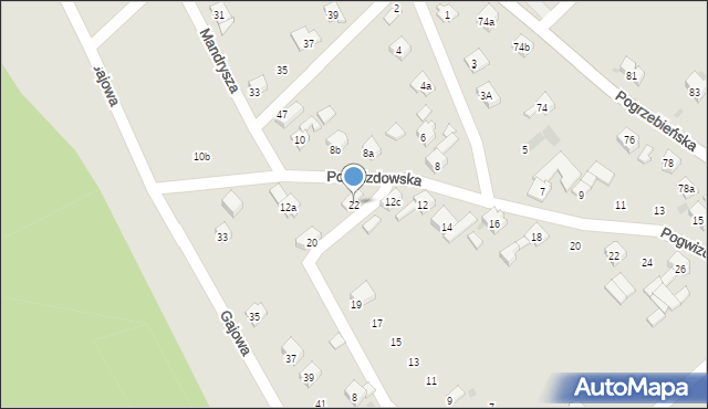 Racibórz, Pod Widokiem, 22, mapa Racibórz