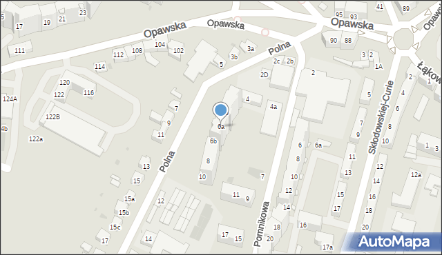 Racibórz, Polna, 6a, mapa Racibórz