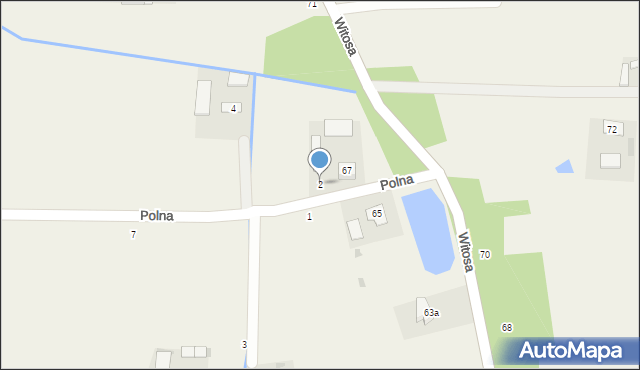 Radgoszcz, Polna, 2, mapa Radgoszcz