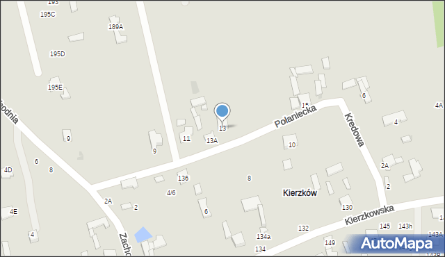 Radom, Połaniecka, 13, mapa Radomia