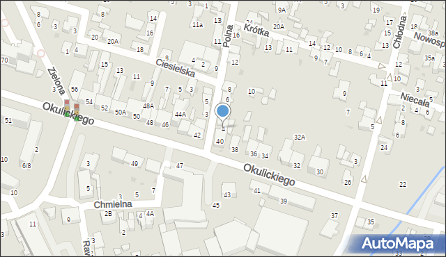 Radom, Polna, 4, mapa Radomia