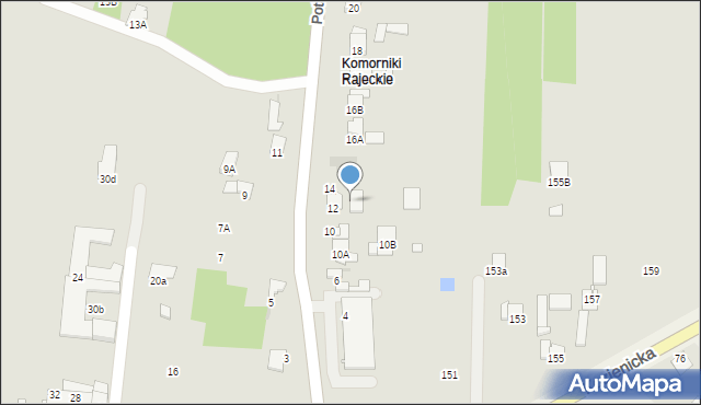 Radom, Potkańskiego Karola, 12a, mapa Radomia