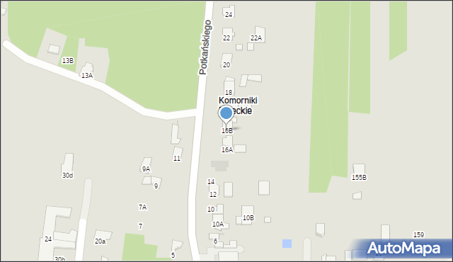 Radom, Potkańskiego Karola, 16B, mapa Radomia