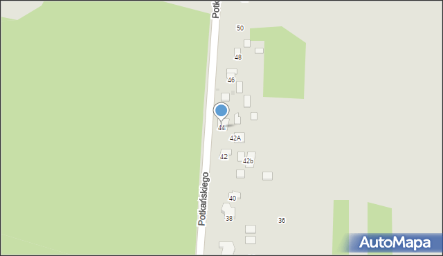 Radom, Potkańskiego Karola, 44, mapa Radomia