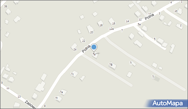 Radomyśl Wielki, Polna, 7a, mapa Radomyśl Wielki