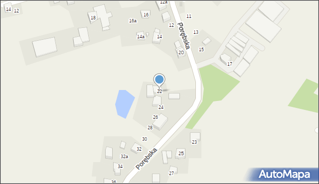 Radostowice, Porębska, 22, mapa Radostowice